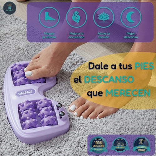Masaje de pies con rodillo